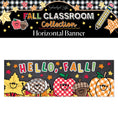Load image into Gallery viewer, Printable Hello Fall Horizontal Walgreens Ready Kraft Style Banner | 90s Teacher
