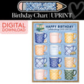 Load image into Gallery viewer, Printable Cozy Birthday Chart | School in Stars Hollow
