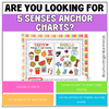 5 Senses Anchor Charts | Kindergarten Anchor Charts, First Grade | Science