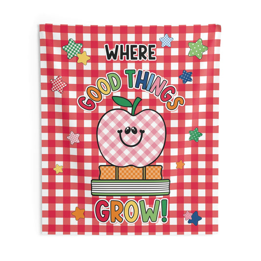 Where Good Things Grow Wall Tapestry | 90s Teacher