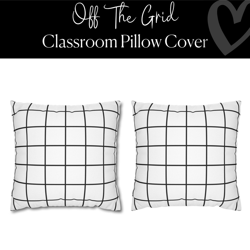 Off the Grid Pillow Cover | Classroom Pillow | Schoolgirl Style