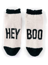"Hey Boo" Cozy Socks, Taupe │ Clothing │ Style House Design Studio