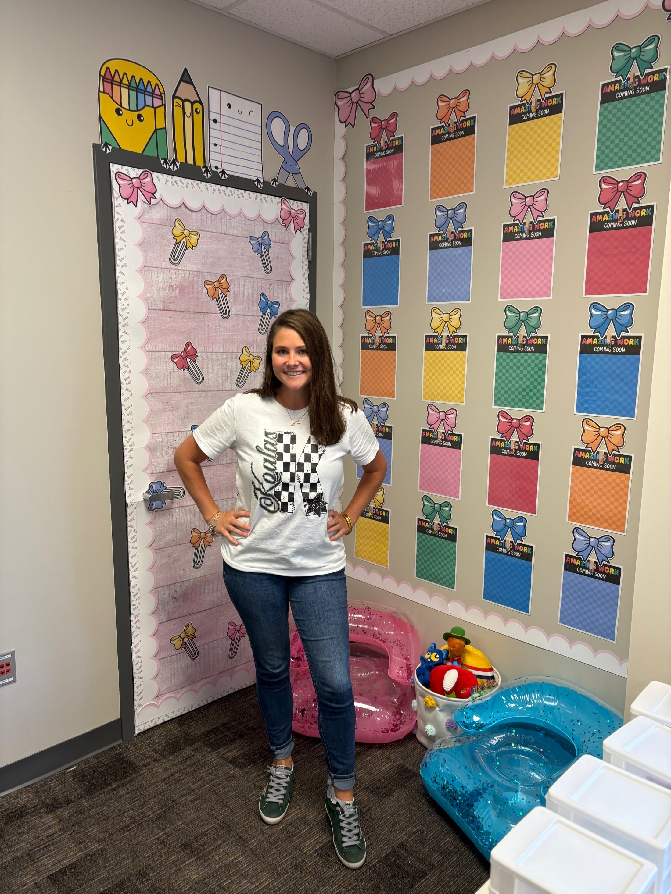 Printable Bright Rainbow Student Work Display | School Days