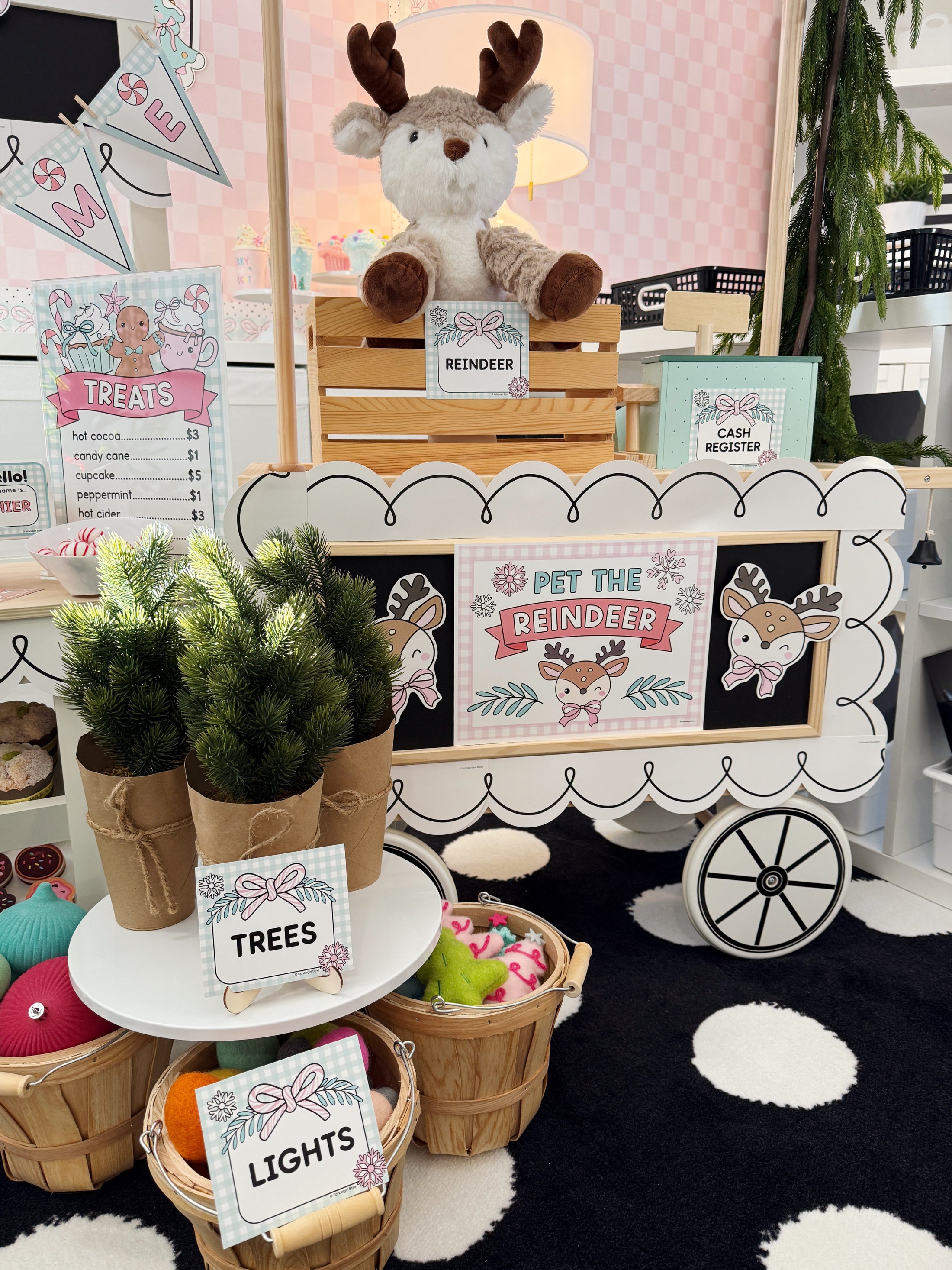 Printable December Dramatic Play Holiday Market and Tree Farm