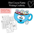 Load image into Gallery viewer, Printable January Hot Cocoa Name Writing Craftivity
