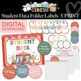 Load image into Gallery viewer, Printable Vintage Student Data Folder Labels | Storybook Circus
