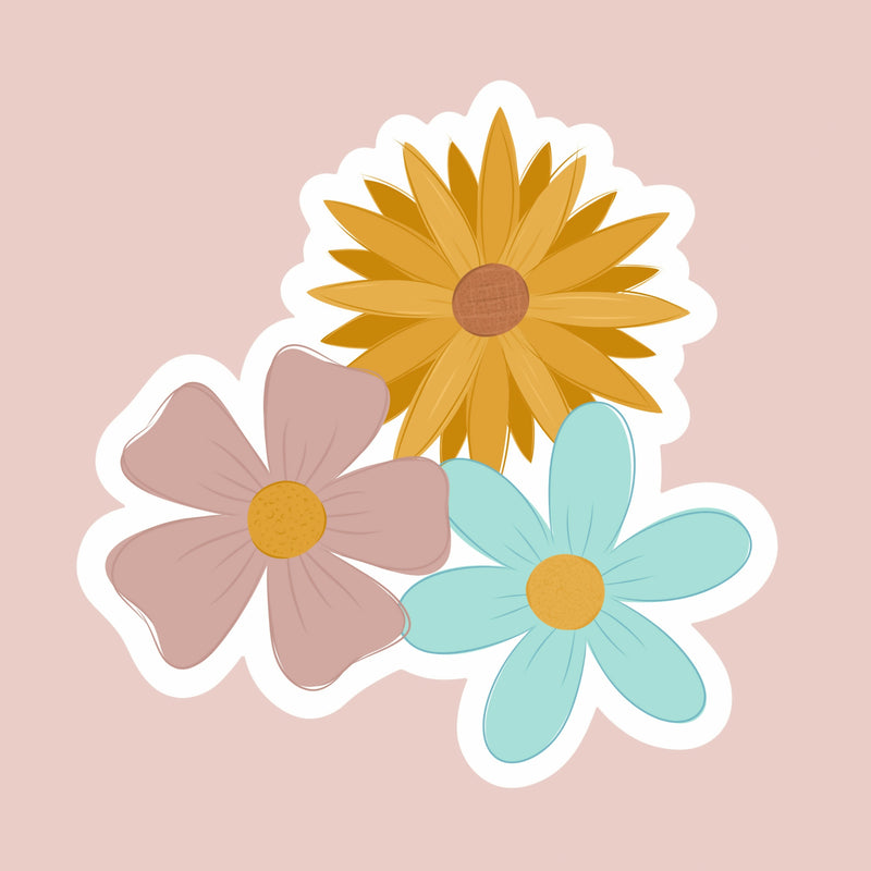 Flower Doodles Sticker