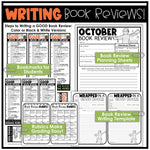 Halloween Activities October Bulletin Board Writing Book Report Review Template