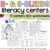 R- and S-Blends Phonics Centers | Literacy Centers | Kindergarten, First Grade