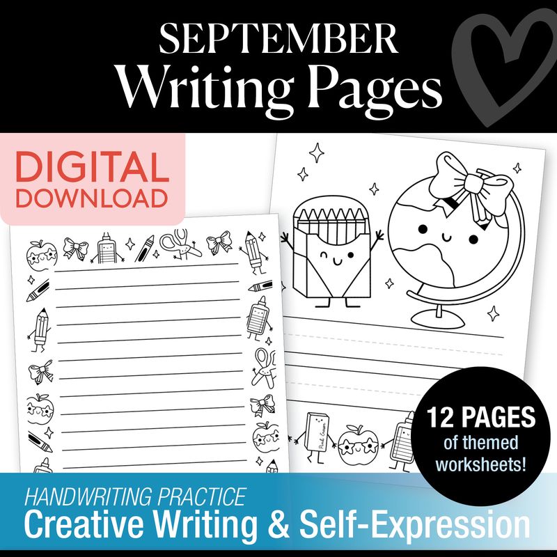September Writing Pages