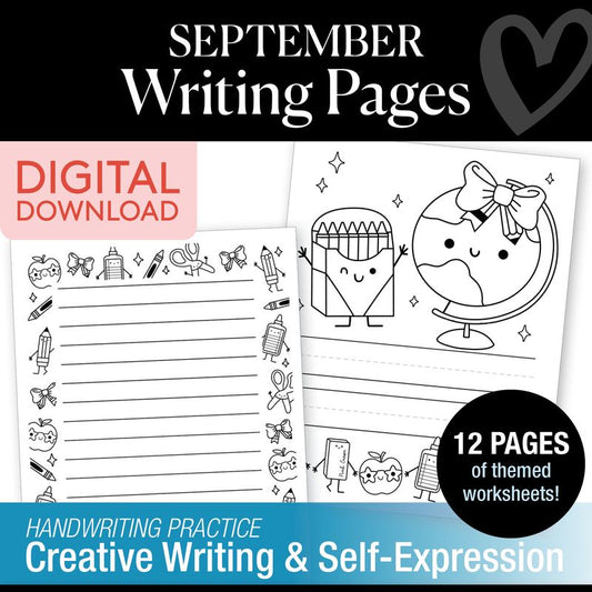 September Writing Pages