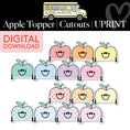Load image into Gallery viewer, Printable Apple Topper Cutouts | A Year In Pastel

