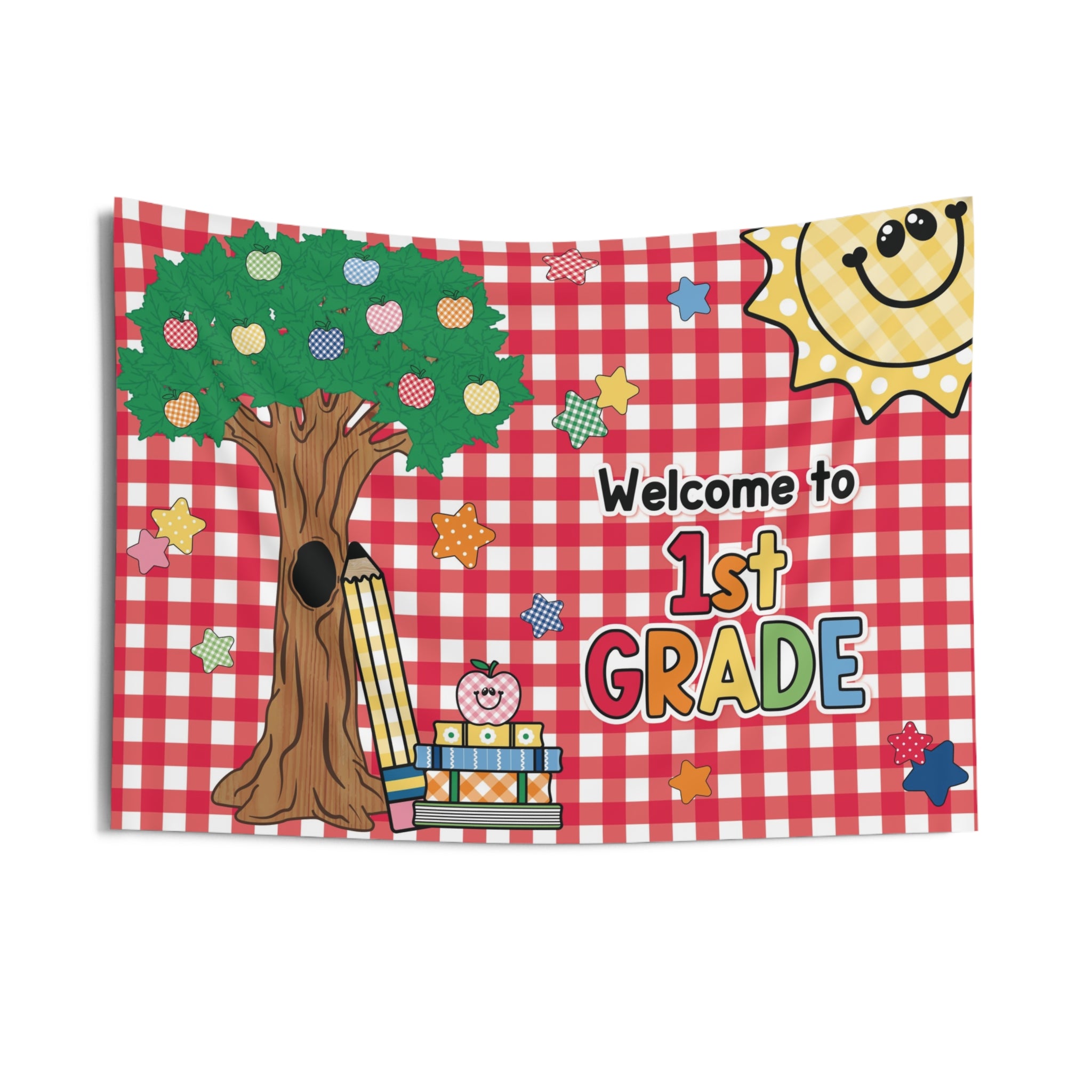 Welcome to 1st Grade Classroom Wall Tapestry | 90s Teacher