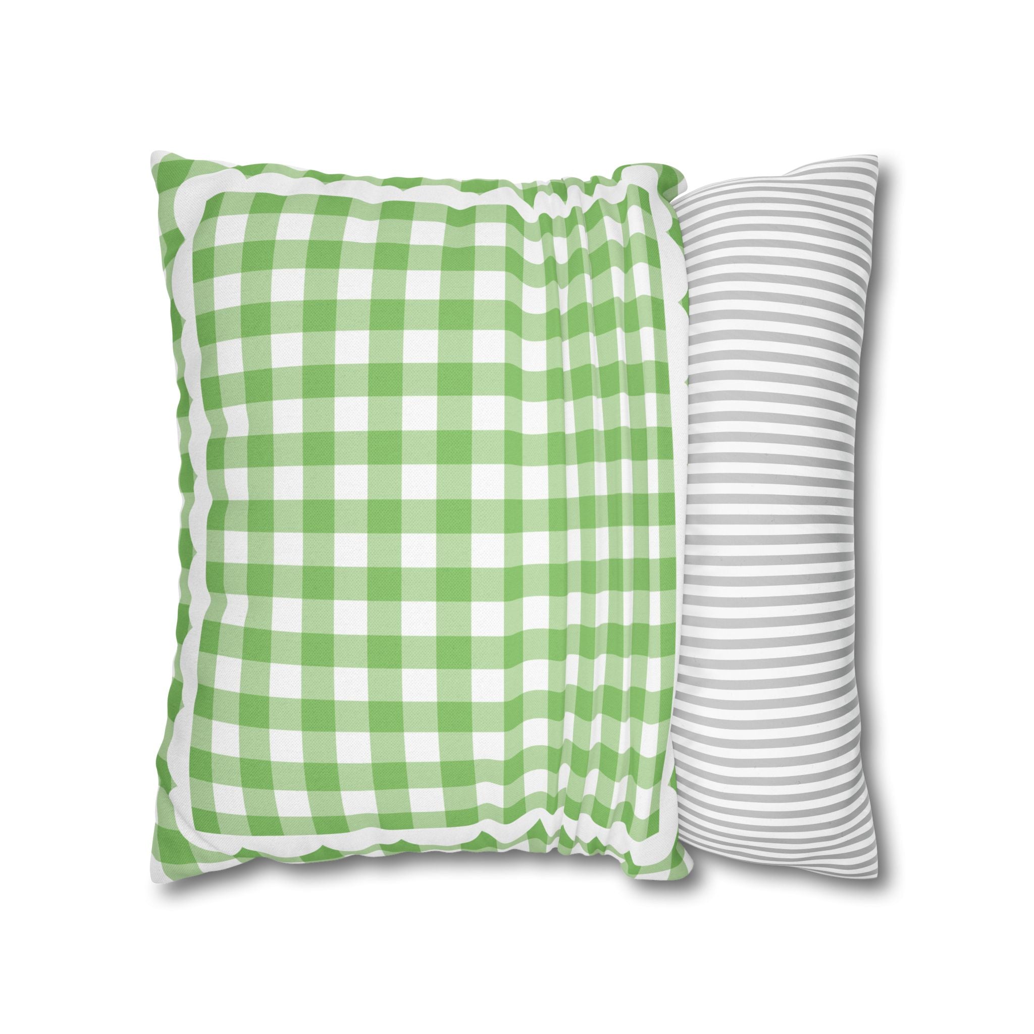 Light Green Gingham Classroom Pillow Cover | 90s Teacher