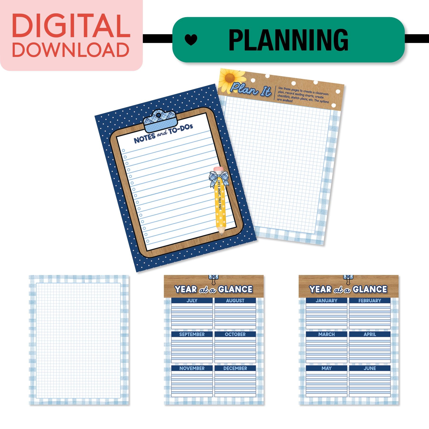 Printable Teacher Planner | Stars Hollow Schoolhouse