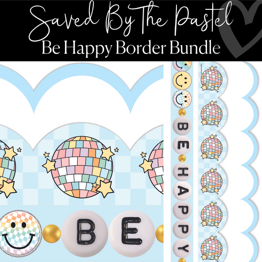Be Happy Border Bundle | Bulletin Board Borders | Schoolgirl Style