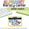 Back to School Crayon Alphabet Match Literacy Center | Alphabet Activities