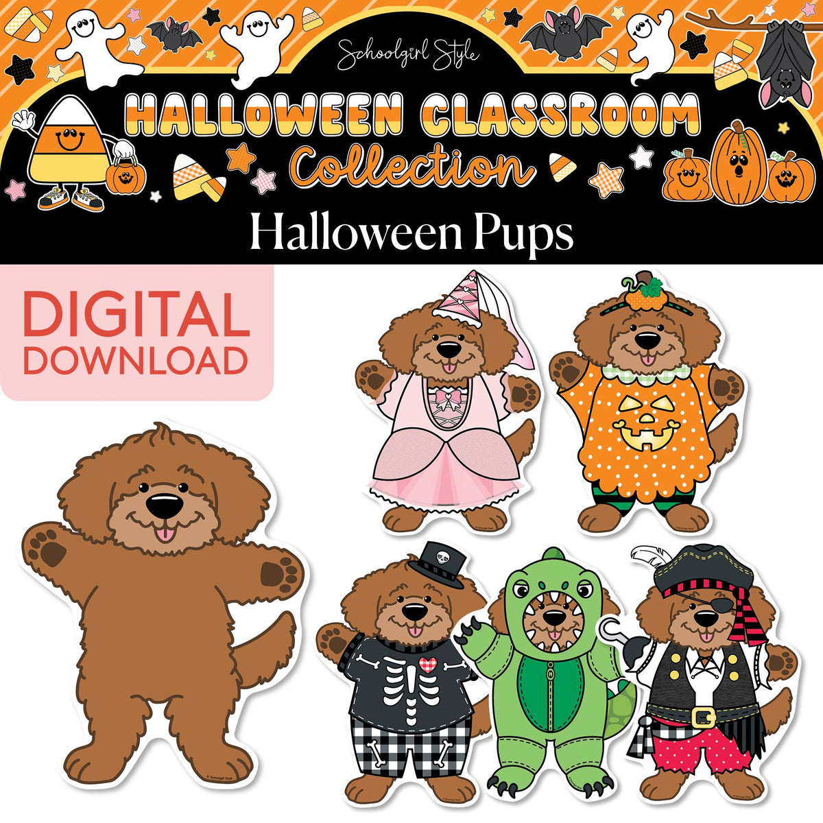 Printable Halloween Pups | 90s Teacher