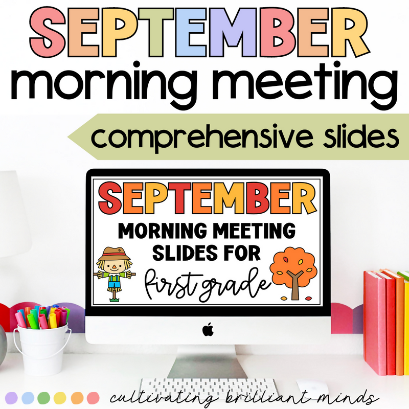 September Morning Meeting Slides | Digital Slides| Back to School |Google Slides