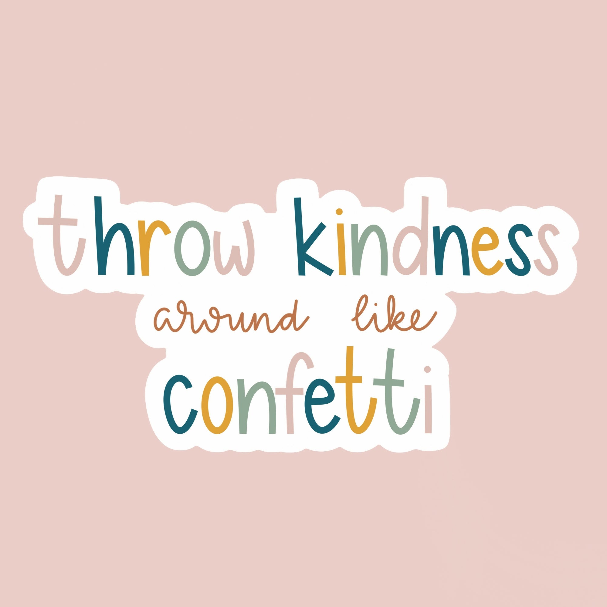 Kindness Confetti Sticker – Schoolgirl Style