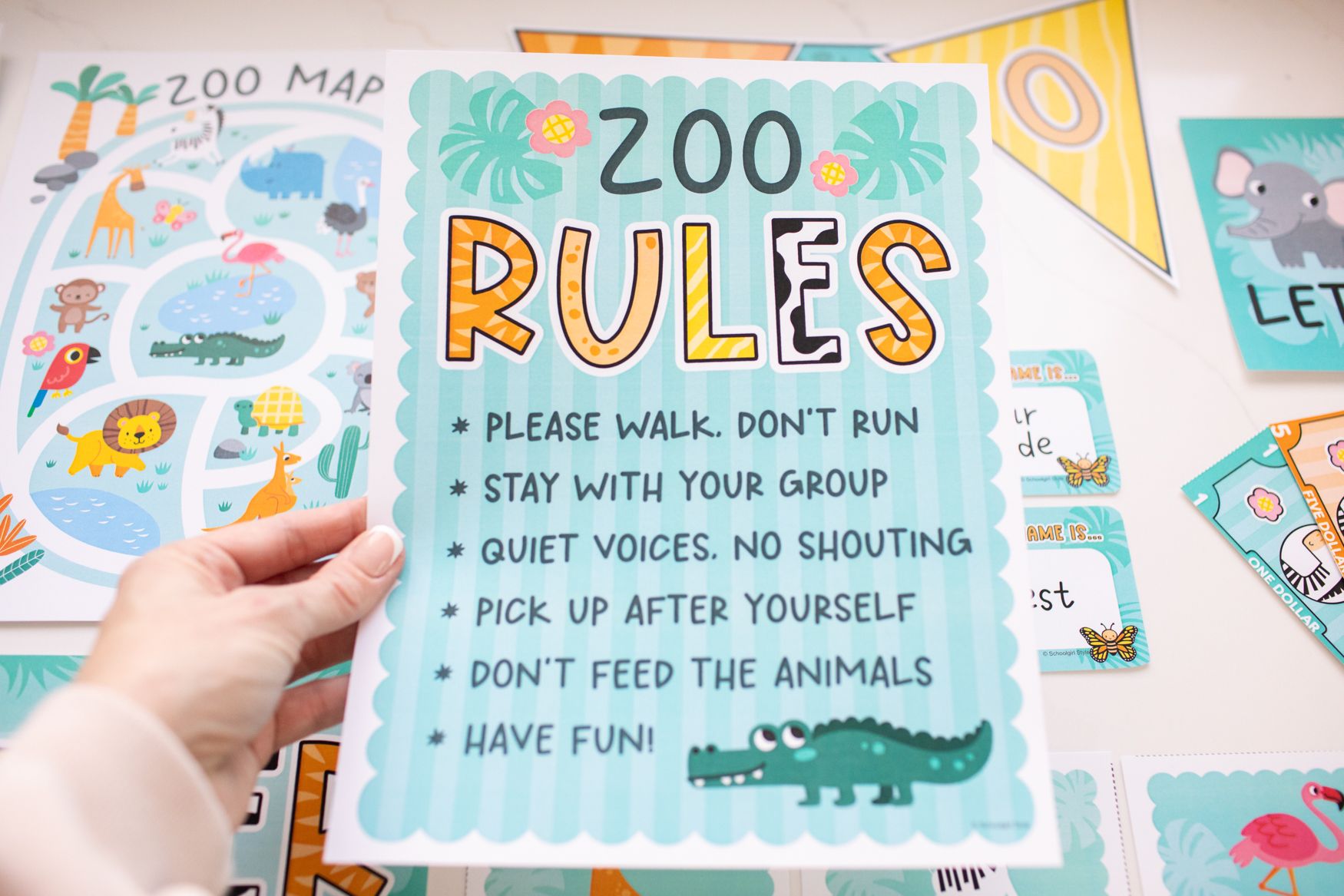 Printable March Dramatic Play At The Zoo