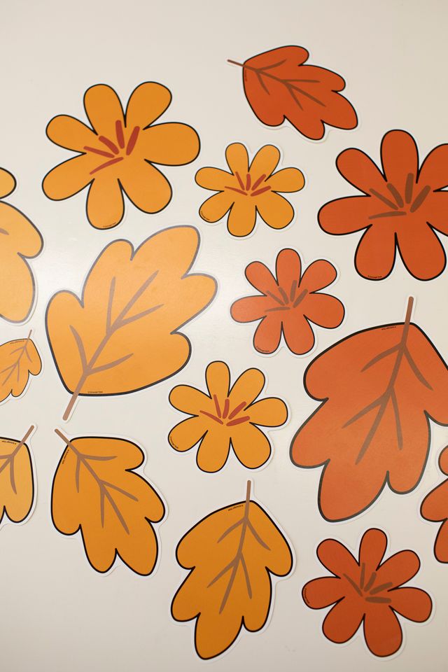 Flowers and Leaves | Printable Thanksgiving Cutouts | Pumpkin Spice and Everything Nice