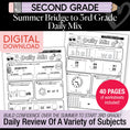 Load image into Gallery viewer, Printable Bridge To Third Grade Daily Mix Digital Summer Workbook
