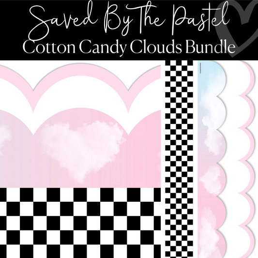 Cotton Candy Clouds Border Bundle | Bulletin Board Borders | Schoolgirl Style