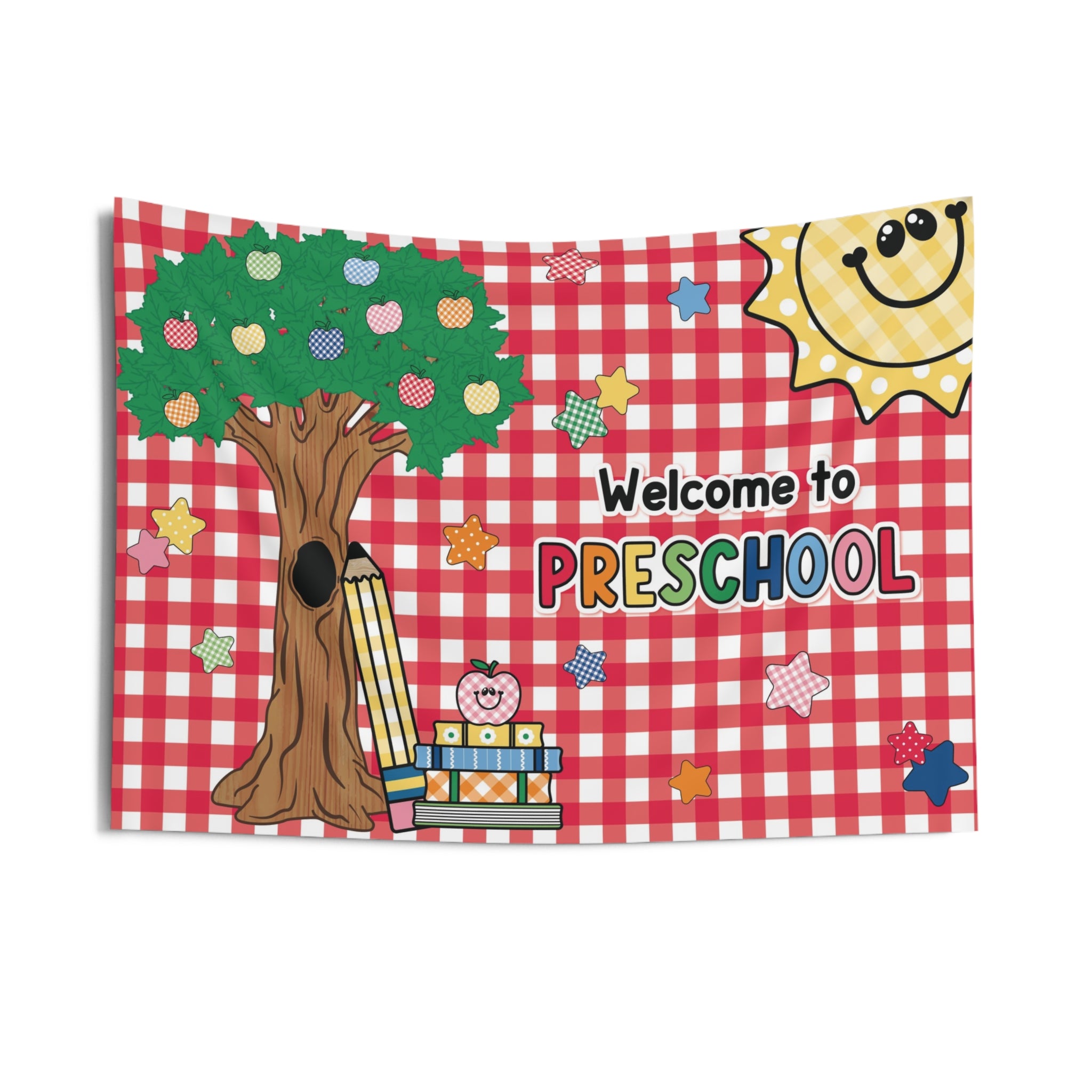 Welcome to Preschool Classroom Wall Tapestry | 90s Teacher