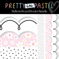 Load image into Gallery viewer, Polka Dots & Petals Bulletin Board Border Bundle | Pretty in Pastel
