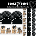 Load image into Gallery viewer, Black Tie Book Club Bulletin Board Border Bundle | Books and Bows
