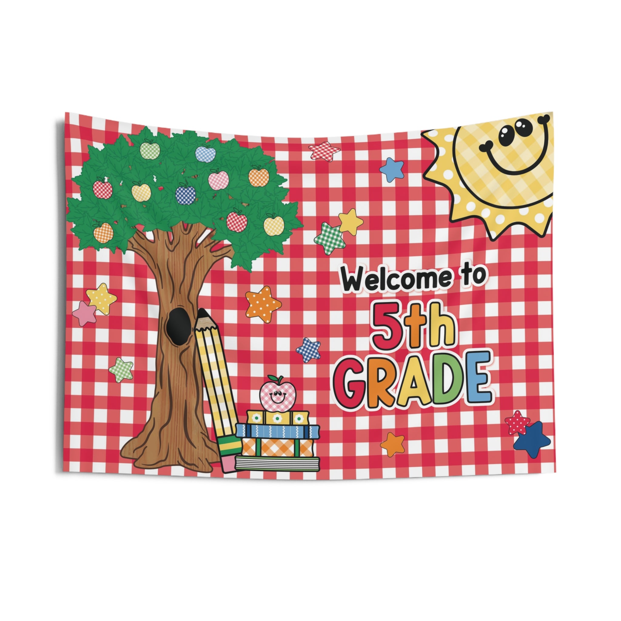 Welcome to 5th Grade Classroom Wall Tapestry | 90s Teacher