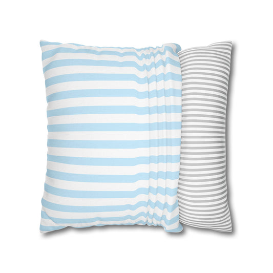 Classic Blue Stripe Classroom Pillow Cover | Simply Sweet