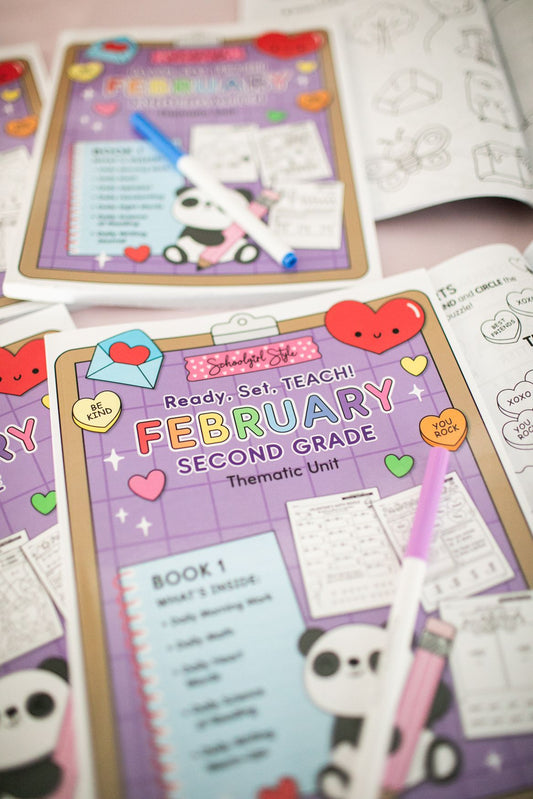 Ultimate Second Grade February Thematic Unit Bundle