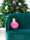 Pink Ornament Pillow │ Christmas Decor │ Schoolgirl Style