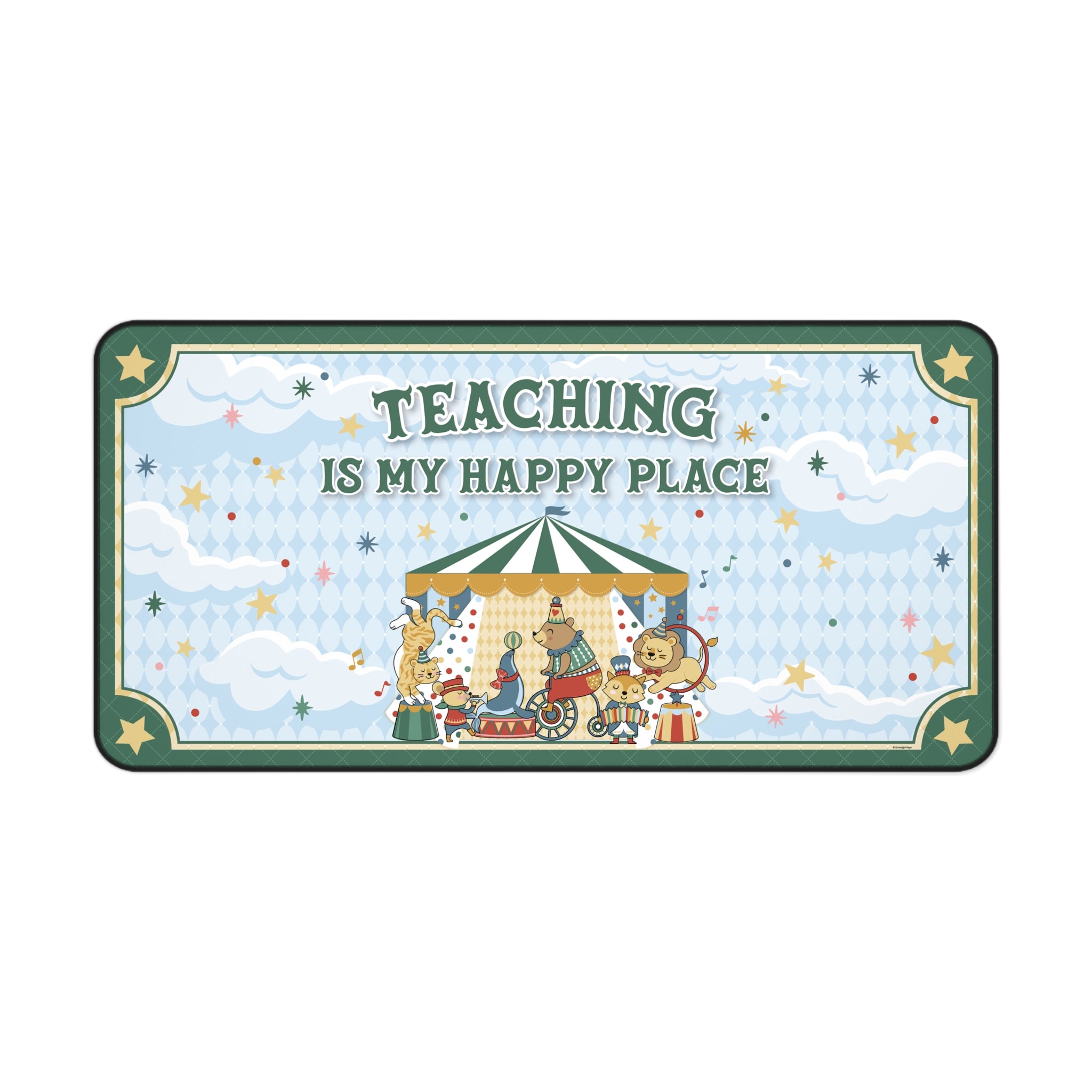 Teaching Is My Happy Place Classroom Desk Mat | Storybook Circus
