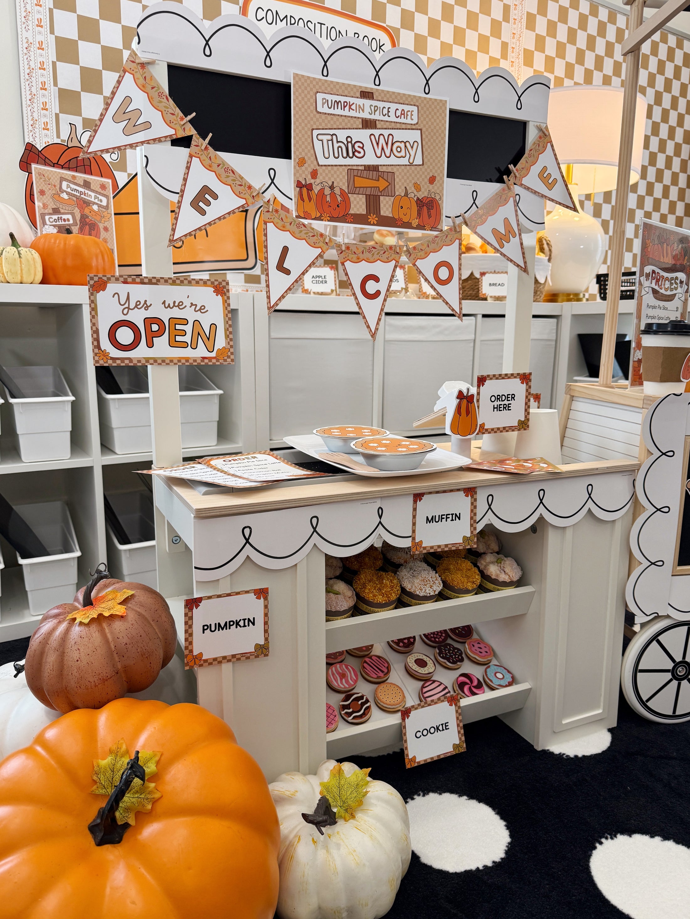 Printable November Dramatic Play Pumpkin Spice Cafe