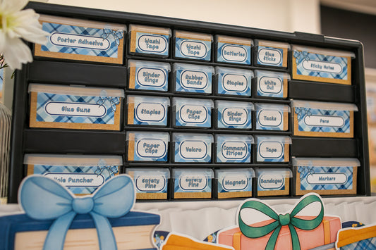 Printable Cozy Editable Teacher Toolbox Labels | Stars Hollow Schoolhouse