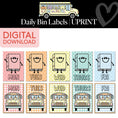 Load image into Gallery viewer, Printable Daily Bin Labels | A Year In Pastel
