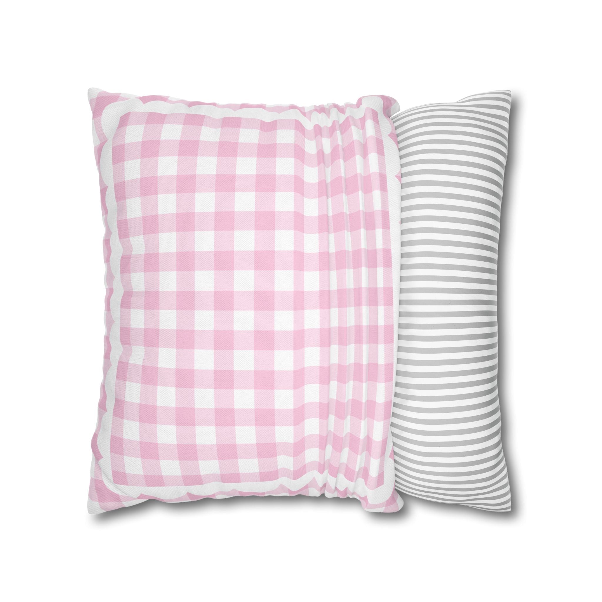 Pink Pastel Gingham Classroom Classroom Pillow Cover | A Year In Pastel
