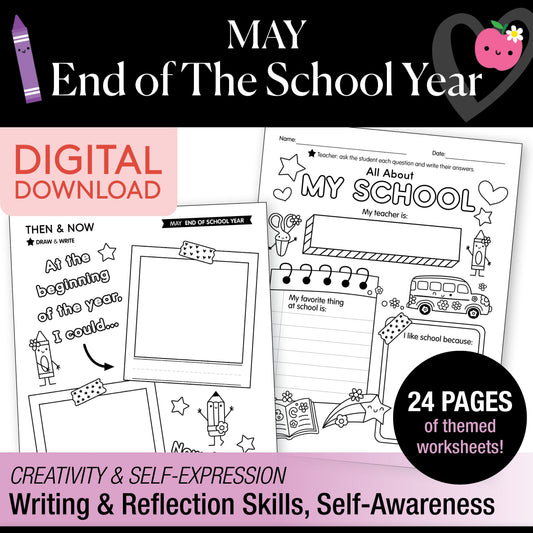 Printable No-Prep End-Of-Year Keepsake Pack: Crafts, Writing & Activities (PreK-3)