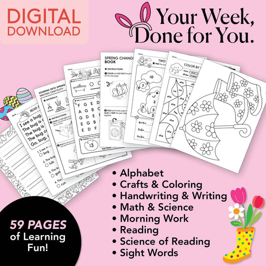 Printable Kindergarten April Week 2 Resources