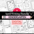 Load image into Gallery viewer, Printable Kindergarten April Writing Bundle

