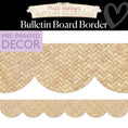 Load image into Gallery viewer, Honey Basket Weave Calming Bulletin Board Border | Miss Honey's Cottage Classroom
