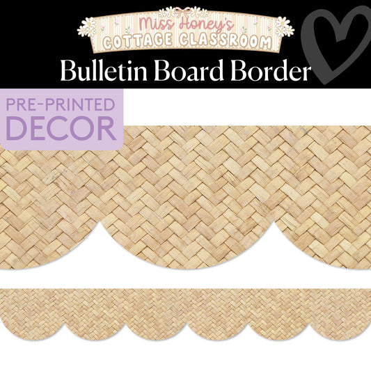 Honey Basket Weave Calming Bulletin Board Border | Miss Honey's Cottage Classroom