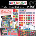 Load image into Gallery viewer, Printable Retro Pocket Chart Calendar | 90s Teacher
