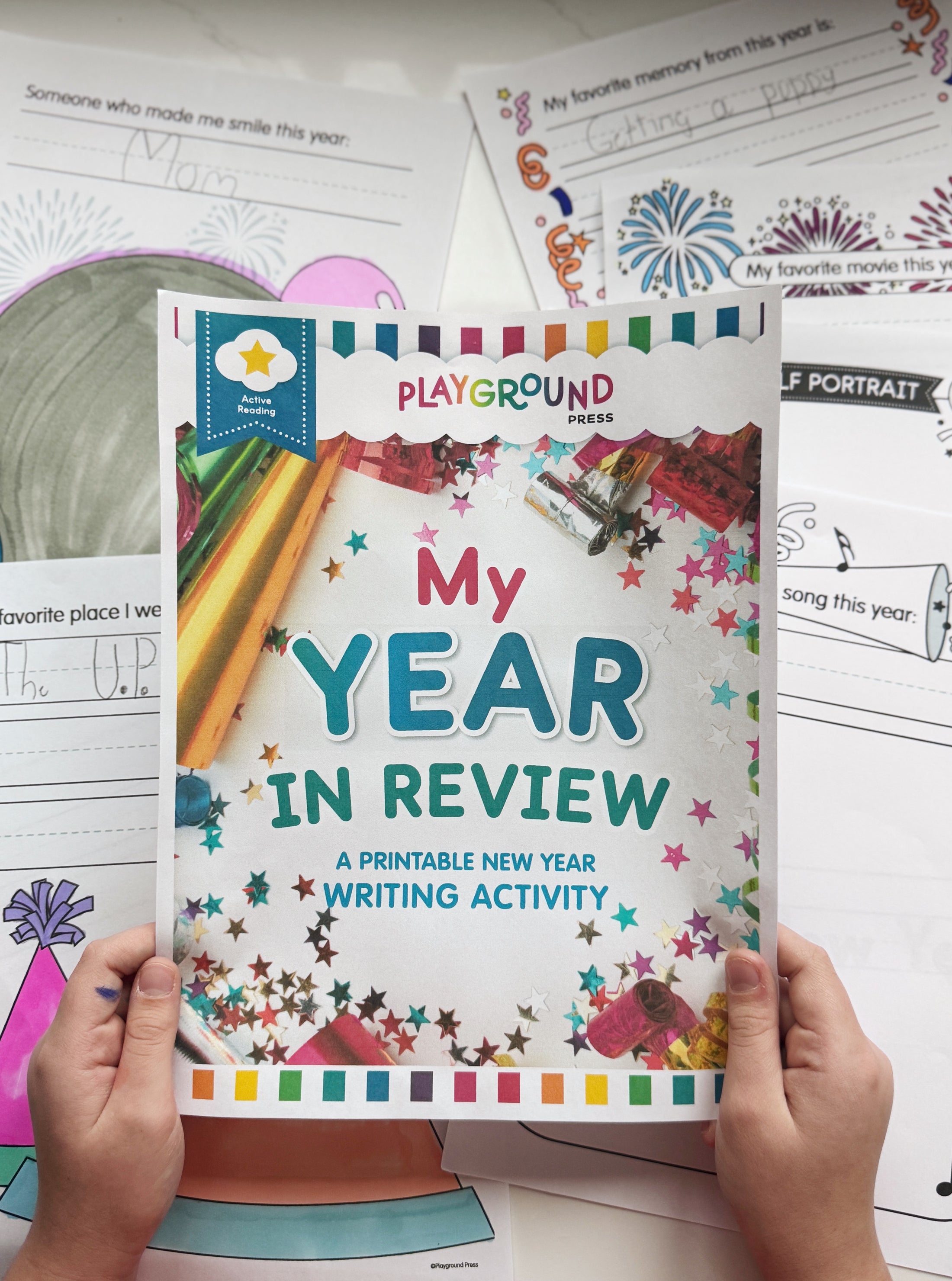January Printable Activity | My Year In Review | New Years Day craft