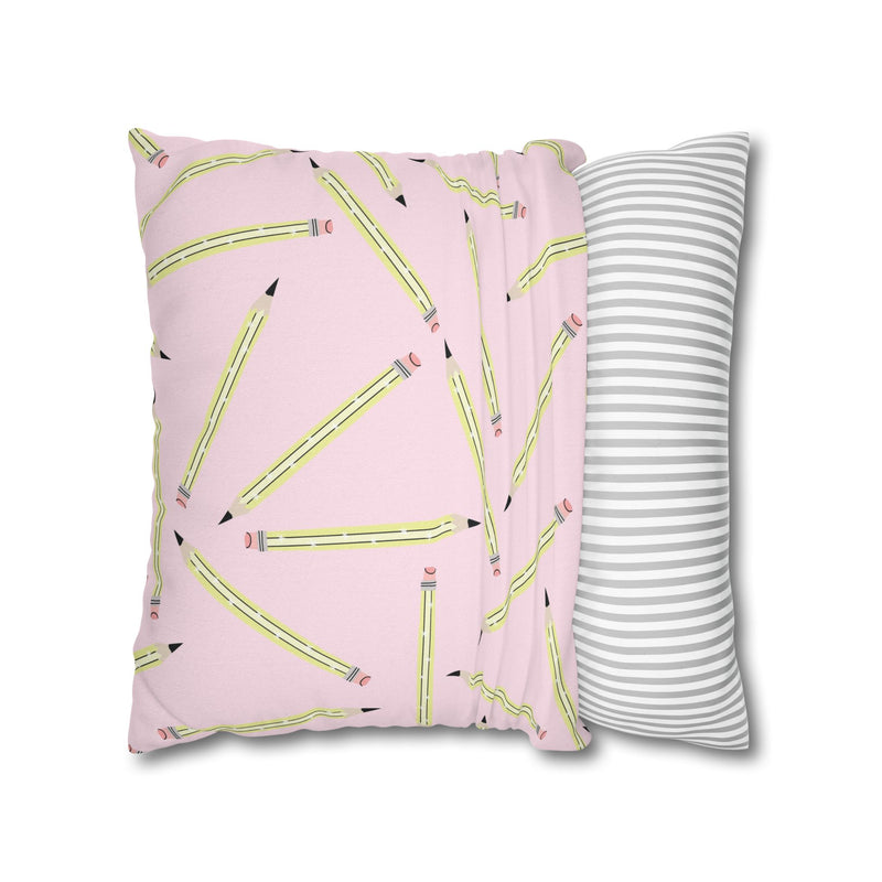 Pink Pencil Classroom Pillow Cover | Saved By The Pastel | Schoolgirl Style