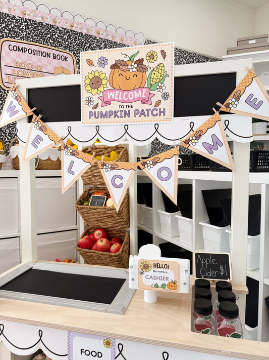 Printable October Dramatic Play Pumpkin Patch