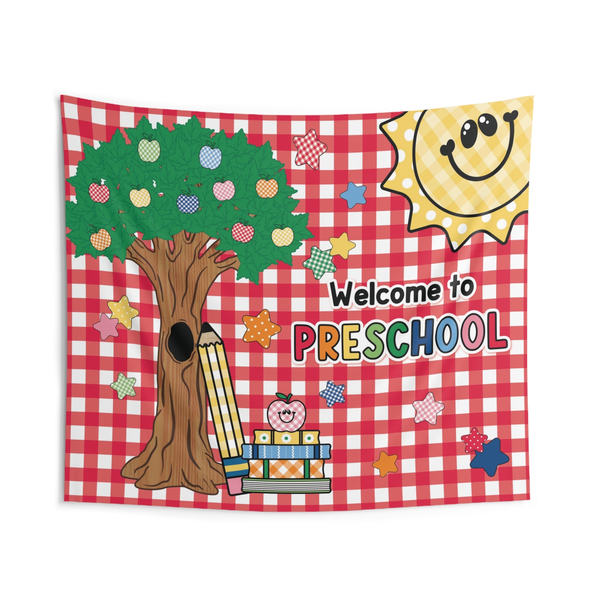 Welcome to Preschool Classroom Wall Tapestry | 90s Teacher
